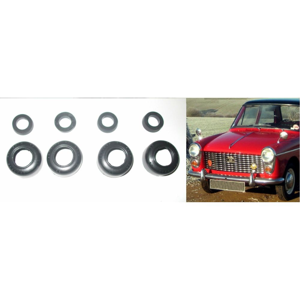 FRONT BRAKE WHEEL CYLINDER REPAIR SEALS KITS x4 (Austin A40 Farina) (1958- 68)